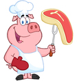 Happy Pig Chef vector image
