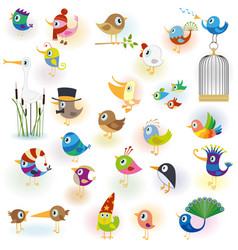 Birds set14 vector image