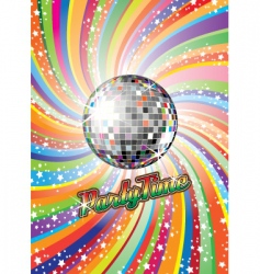 Disco party vector image