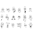 Facial expressions vector image