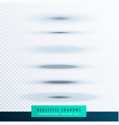 Collection of paper shadows effect Royalty Free Vector Image