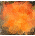 Abstract orange background with triangles vector image