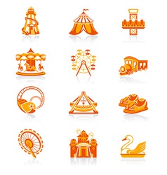 Attraction set - Juicy vector image