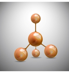 Molecule structure vector image