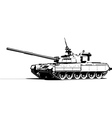 Heavy tank vector image