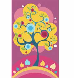 Funky trees Royalty Free Vector Image - VectorStock