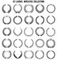 Laurel Wreaths Collection vector image