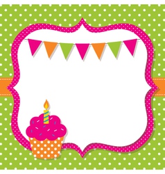 Birthday card vector image