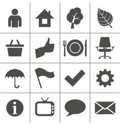 Web icons set - Simplus series vector image