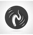 Eel black round icon Eel black round icon vector image