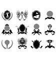 Black golf insignia vector image