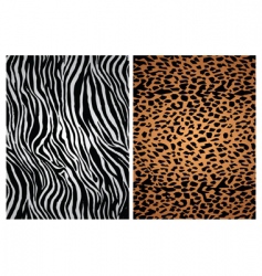 Animal print patterns vector image