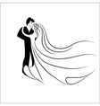 Wedding logotype Man and woman vector image