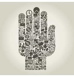 Business Finance Hand vector image