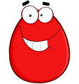 Smiling Egg Cartoon Character vector image