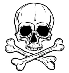 Skull and Crossbones vector image