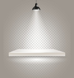 Bright stage with the lamp Bright stage with the lamp vector image