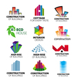 Collection of logos construction and home i vector image