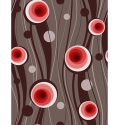 Abstract roses - seamless pattern vector image