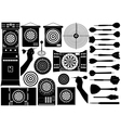 Set of different dartboards vector image
