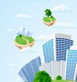 Nature landscape vector image