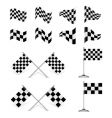 Racing flags set vector image