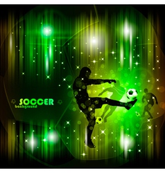 Colorful abstract soccer poster vector image