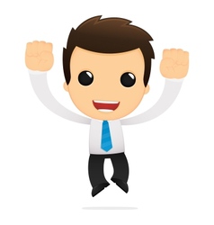 Cartoon office worker vector image