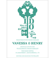 Wedding Invitation Card vector image