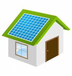 Eco house concept vector image