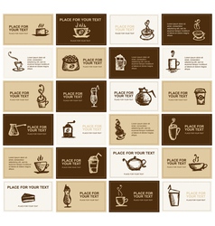 Design of business cards vector image