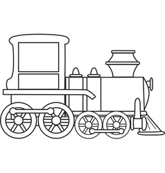 Cartoon train vector image