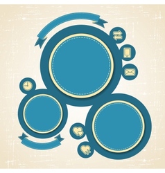 Retro Style Website Template design frame vector image