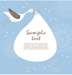 Baby card vector image