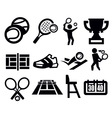 Tennis icon vector image