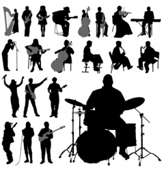 Musician set vector image