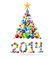 Abstract Christmas tree vector image