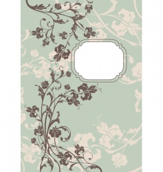 Floral frame vector image