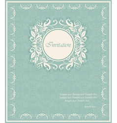 Floral card vector image