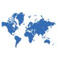 World map live traced vector image