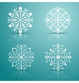 Decorative Snowflakes set vector image
