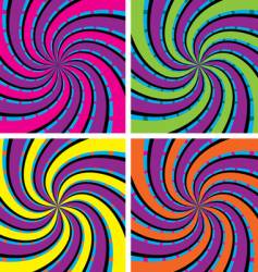 Acid swirls vector image