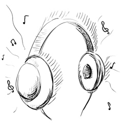 Headphones vector image