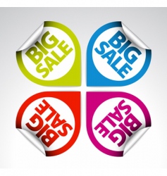Retail sale stickers vector image
