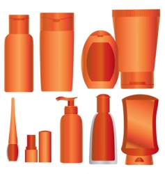Cosmetics packages vector image