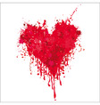 Grunge heart vector image