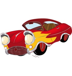 The old car from a cartoon film vector image