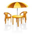 Cafe garden vector image