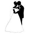 Wedding couple vector image