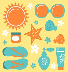 Summer collection vector image